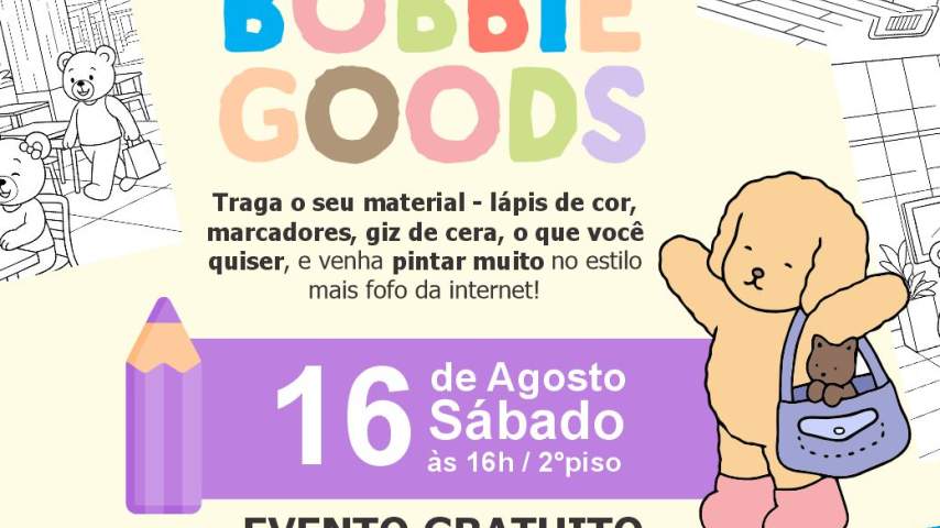 Vem aí a Oficina de Bobbie Goods! Inscreva-se.