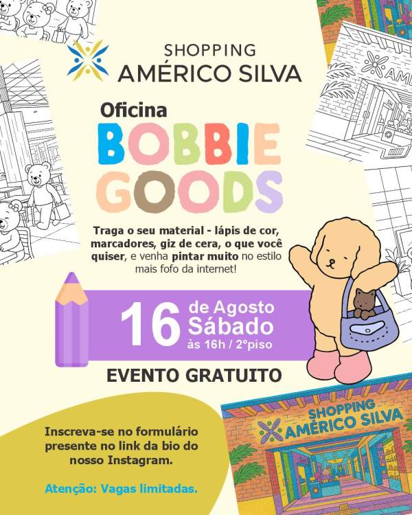 Vem aí a Oficina de Bobbie Goods! Inscreva-se.